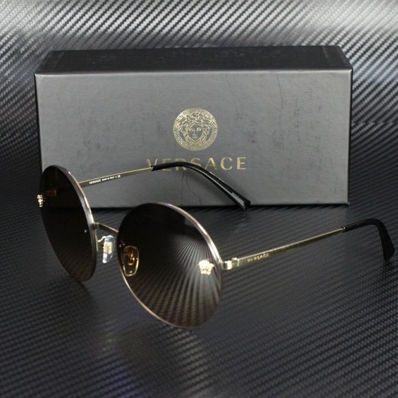 Versace Gold Brown 59mm Sunglasses - Picture 1 of 3